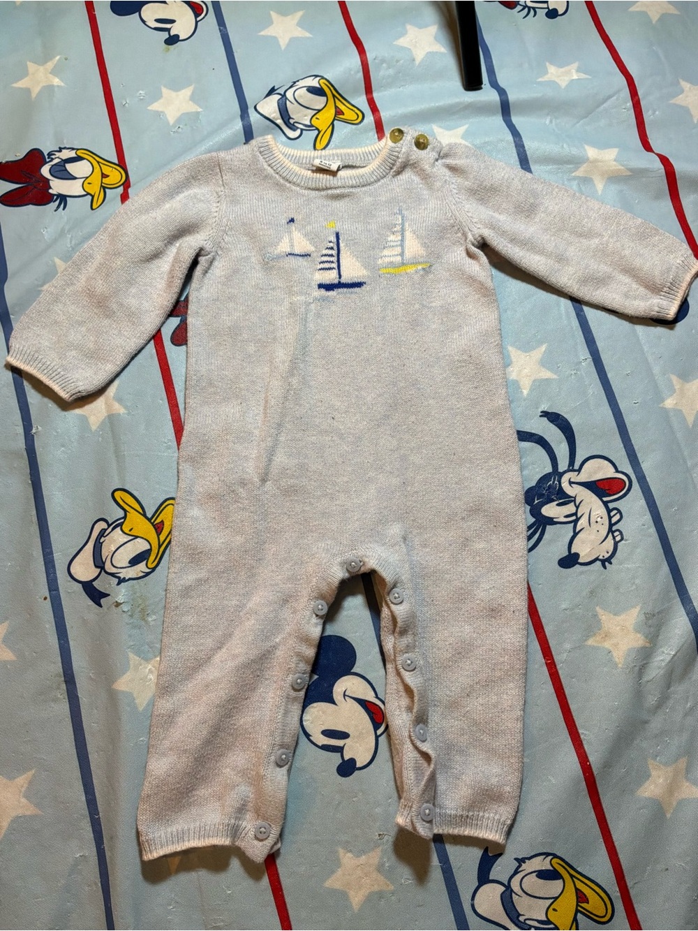 Janie and jack one piece sailboat size 6-12 months